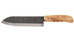 Roselli Japanese Chef Knife R710 Carbon Steel, Curly Birch, Santoku, 17.5 Cm