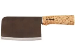 Roselli Chinese Chef Knife R730 Carbon Steel, Curly Birch, Chinese Chef's Knife, 15.5 Cm