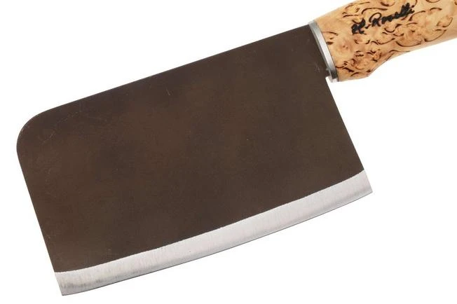 Roselli Chinese Chef Knife R730 Carbon Steel, Curly Birch, Chinese Chef's Knife, 15.5 Cm 5 Roselli Chinese Chef Knife R730 Carbon Steel, Curly Birch, Chinese Chef's Knife, 15.5 Cm - Image 3