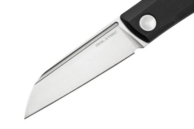 Real Steel Solis Lite, 7064SB, Black G10, Satin D2 Slipjoint Pocket Knife 5 Real Steel Solis Lite, 7064SB, Black G10, Satin D2 Slipjoint Pocket Knife - Image 3