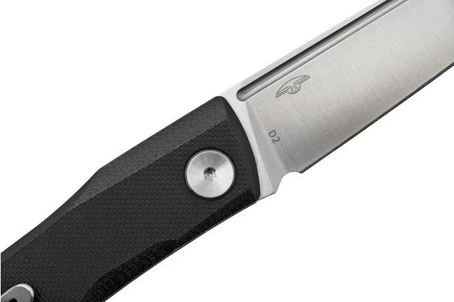 Real Steel Solis Lite, 7064SB, Black G10, Satin D2 Slipjoint Pocket Knife 7 Real Steel Solis Lite, 7064SB, Black G10, Satin D2 Slipjoint Pocket Knife - Image 5