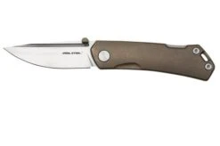 Real Steel Luna Maius Titanium Tan Bronze 7092, Pocket Knife