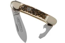 Robert Klaas Beer Canoe 95mm Stag Horn 2506-K-251 Pocket Knife