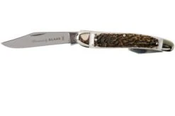 Robert Klaas Classic Line 100mm, Real Stag Pocket Knife With Bottle Opener