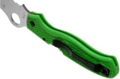 Spyderco Atlantic Salt Green LC200N C89FSGR Serrated Pocket Knife 13 Spyderco Atlantic Salt Green LC200N C89FSGR Serrated Pocket Knife -Knives and Tools Shop SPC89FSGR 05 spyderco