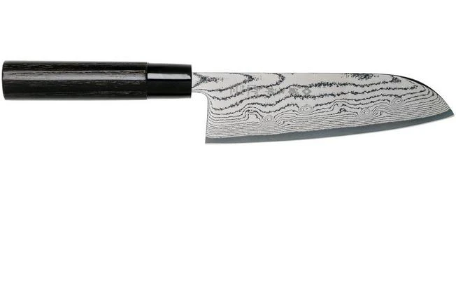 Tojiro Shippu Black Damascus Santoku 17 Cm, FD-1597 4 Tojiro Shippu Black Damascus Santoku 17 Cm, FD-1597 - Image 2