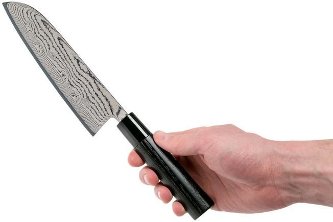 Tojiro Shippu Black Damascus Santoku 17 Cm, FD-1597 8 Tojiro Shippu Black Damascus Santoku 17 Cm, FD-1597 - Image 6