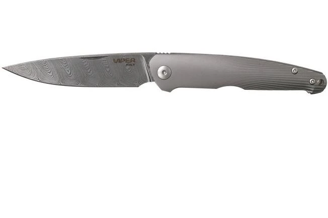 Viper Key VA5976D3TI Damascus Titanium Pocket Knife, Jesper Voxnaes Design 3 Viper Key VA5976D3TI Damascus Titanium Pocket Knife, Jesper Voxnaes Design