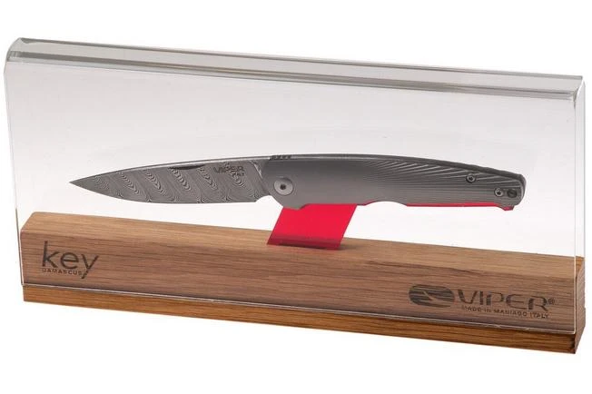 Viper Key VA5976D3TI Damascus Titanium Pocket Knife, Jesper Voxnaes Design 12 Viper Key VA5976D3TI Damascus Titanium Pocket Knife, Jesper Voxnaes Design - Image 10