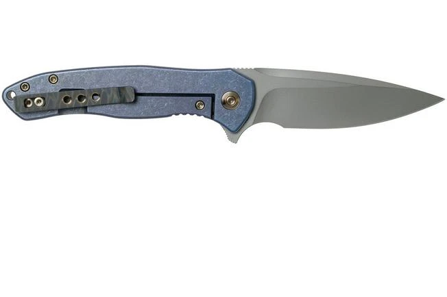 WE Knife Kitefin 2001F Blue Titanium, Bronze Line Pocket Knife 4 WE Knife Kitefin 2001F Blue Titanium, Bronze Line Pocket Knife - Image 2