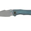 WE Knife High-Fin, WE22005-3, Blue Titanium, Grey CPM-20CV Pocket Knife -Knives and Tools Shop WKWE22005 3 01 weknife