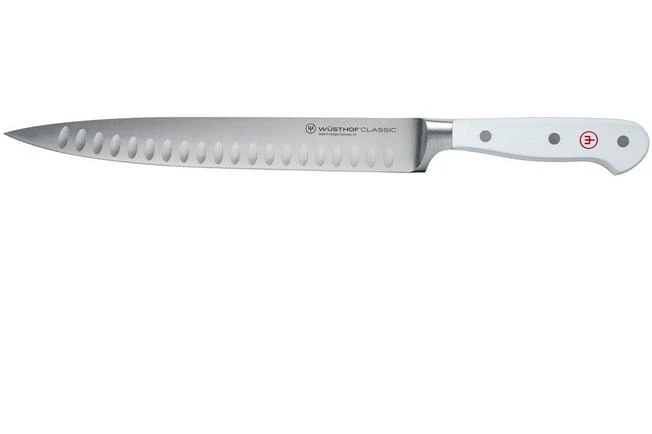 Wüsthof Classic White Carving Knife With Dimples 23 Cm, 1040200823 3 Wüsthof Classic White Carving Knife With Dimples 23 Cm, 1040200823