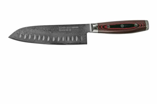 Yaxell Super Gou 37118 Santoku With Dimples 161-layer Damascus Steel, 16.5 Cm 3 Yaxell Super Gou 37118 Santoku With Dimples 161-layer Damascus Steel, 16.5 Cm