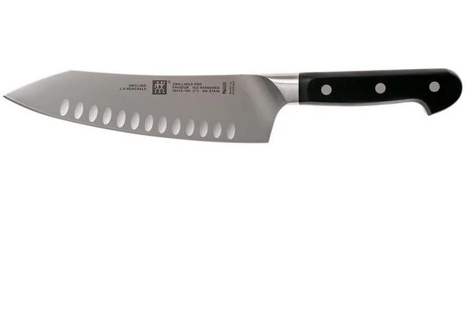 Zwilling Pro Hollow Edge Santoku Knife, 38418-181-0 3 Zwilling Pro Hollow Edge Santoku Knife, 38418-181-0